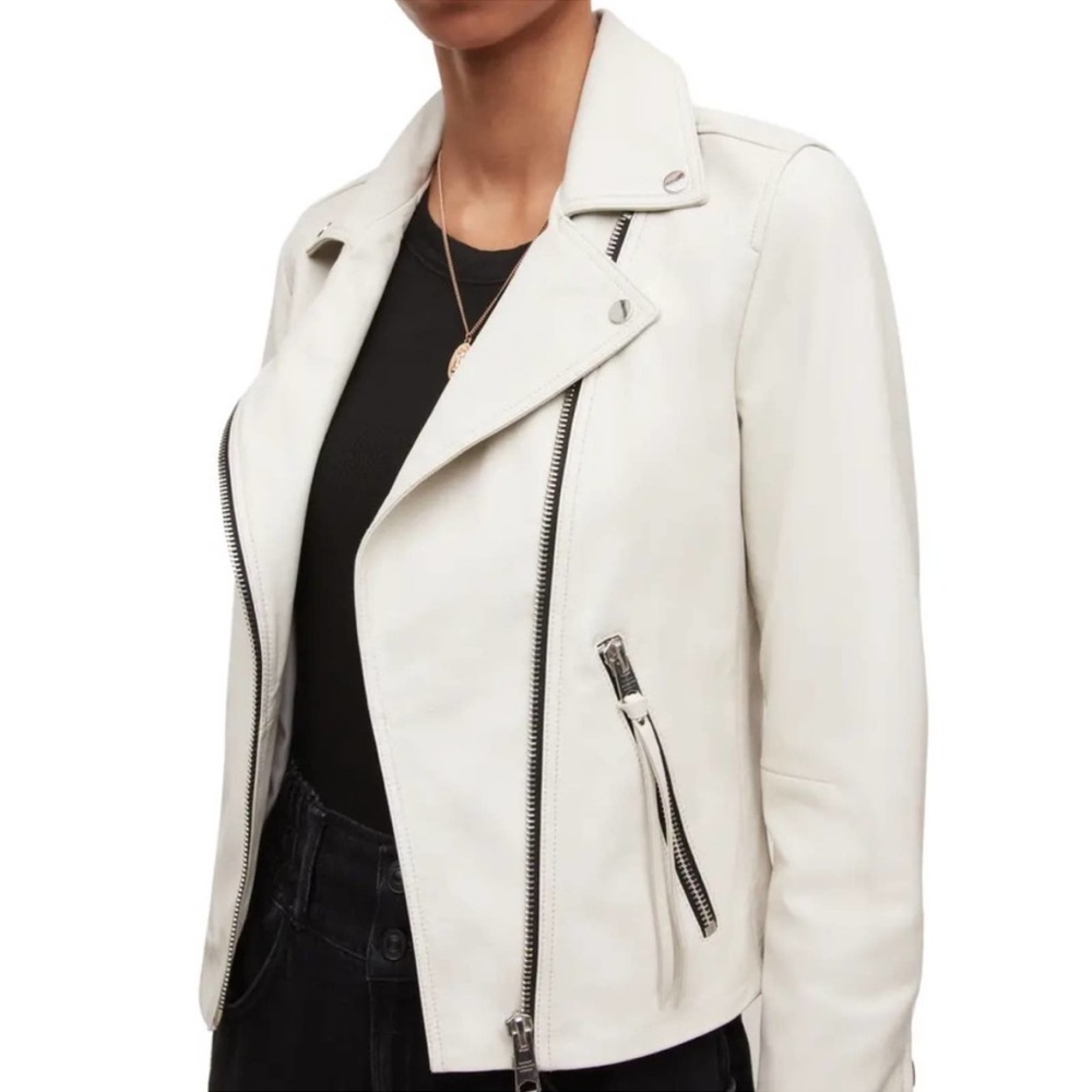 All Saints Dalby Leather Jacket